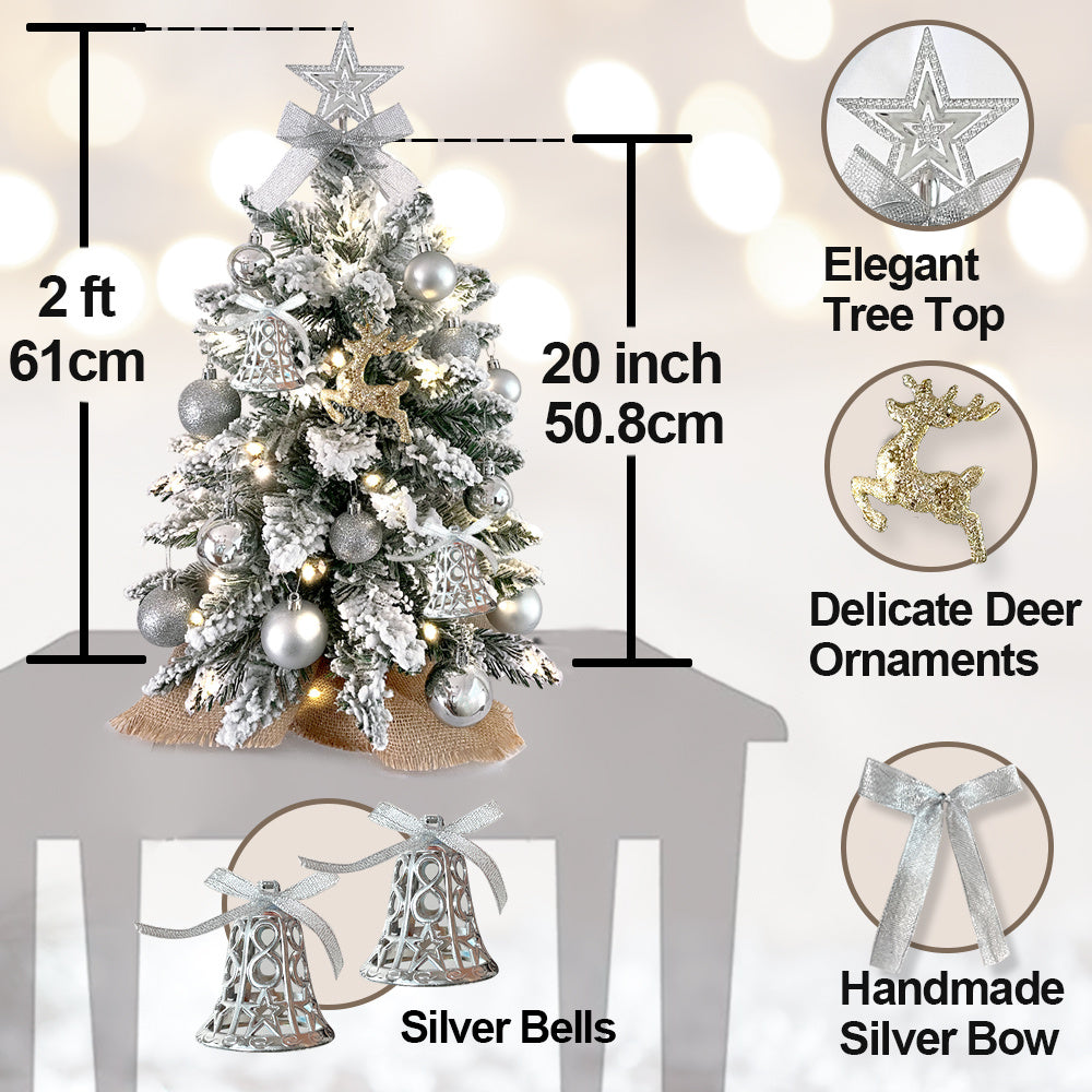 Mini Flocked Christmas Tree