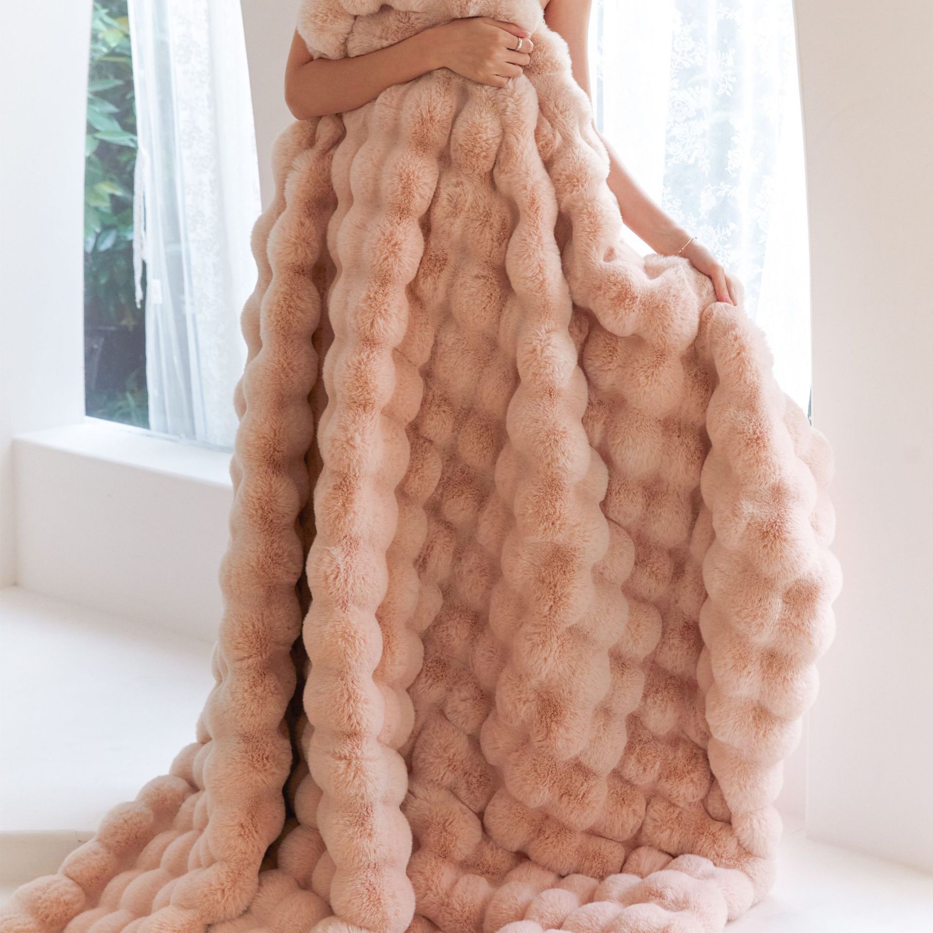 Plush Rabbit Velvet Blanket