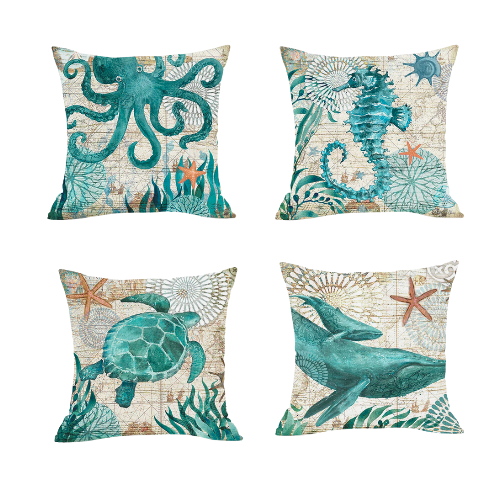 Sea Turtle Throw Pillow cover